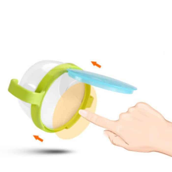 Baby-Produkte, Anti-Streusel-Design, Baby-Keks-Snack-Becher mit doppeltem Griff – Bild 4