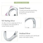 Cat Love Girl Ring S925 Offener Ring aus Sterlingsilber – Bild 5