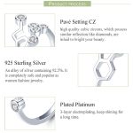 Bee Honeycomb S925 Sterling Silber Offener Ring – Bild 5
