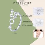 Bee Honeycomb S925 Sterling Silber Offener Ring – Bild 6