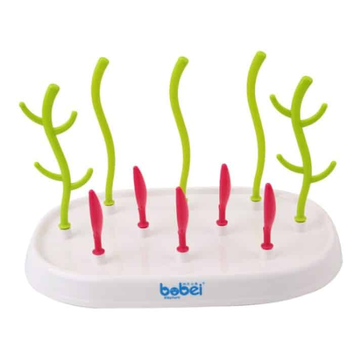 Bobei Elephant Tragbarer abnehmbarer Baum-Babyflaschen-Abtropfständer, Reinigungstrockner, Säuglingsmilchbecher, Nippel-Schnullerhalter, Nipple Pacifier Holder – Bild 3