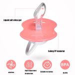 5-teiliges Baby-Cartoon-Silikon-Schnuller-Set und Kette, kombiniertes Baby, das friedlich schläft – Bild 5