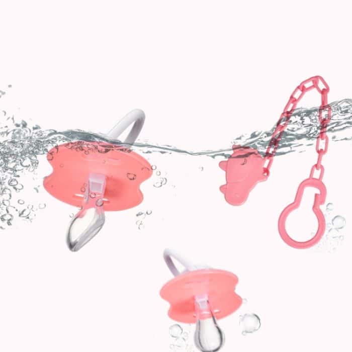 5-teiliges Baby-Cartoon-Silikon-Schnuller-Set und Kette, kombiniertes Baby, das friedlich schläft – Bild 6