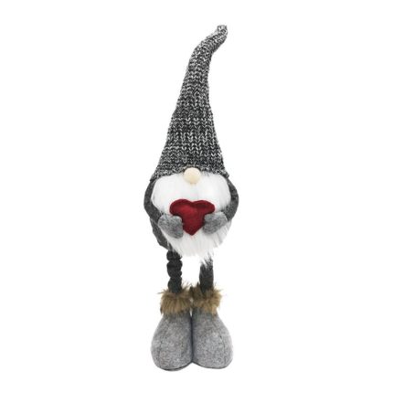 Weihnachtsdekorationen, dehnbar, gestrickt, gesichtslose Puppe, stehende Figur, Weihnachtsmann, Puppenornamente