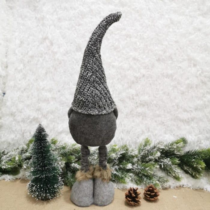 Weihnachtsdekorationen, dehnbar, gestrickt, gesichtslose Puppe, stehende Figur, Weihnachtsmann, Puppenornamente – Bild 4