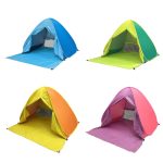 Mit Vorhang, automatisches Pop-Up-Zelt, trinkbar, Strandzelt, 150x165x110cm – Bild 2