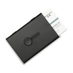 Tragbares Push-Card-Etui aus Metall, ultradünne, mattierte, leichte Visitenkarten-Verpackungsbox