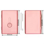 Tragbares Push-Card-Etui aus Metall, ultradünne, mattierte, leichte Visitenkarten-Verpackungsbox – Bild 4