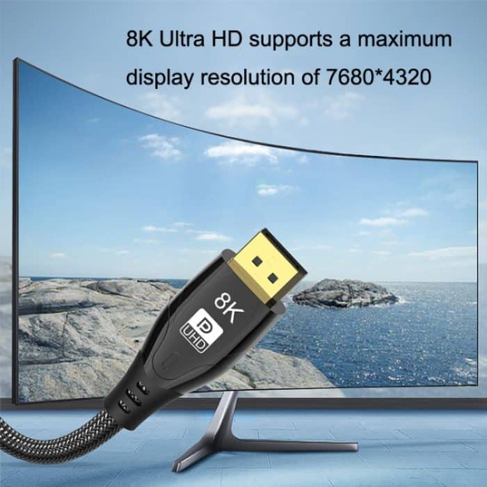 1.4 Version DP-Kabel, vergoldete Schnittstelle, 8K-High-Definition-Display-Computerkabel, 1m, 1.5m, 2m, 3m, 5m – Bild 4