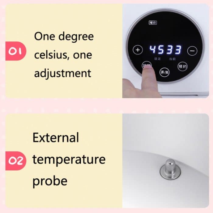 NUBITE N20 2-in-1-Doppelflaschenwärmer-Sterilisationsmaschine, EU Plug, US Plug – Bild 4