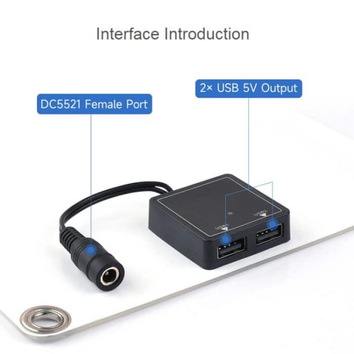 Waveshare 18V 10W halbflexibles polykristallines Silizium-Solarmodul – Bild 8