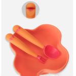 Baby lernt Essen, Biegetraining, Ellenbogendrehen, Löffel, Gabel – Bild 3