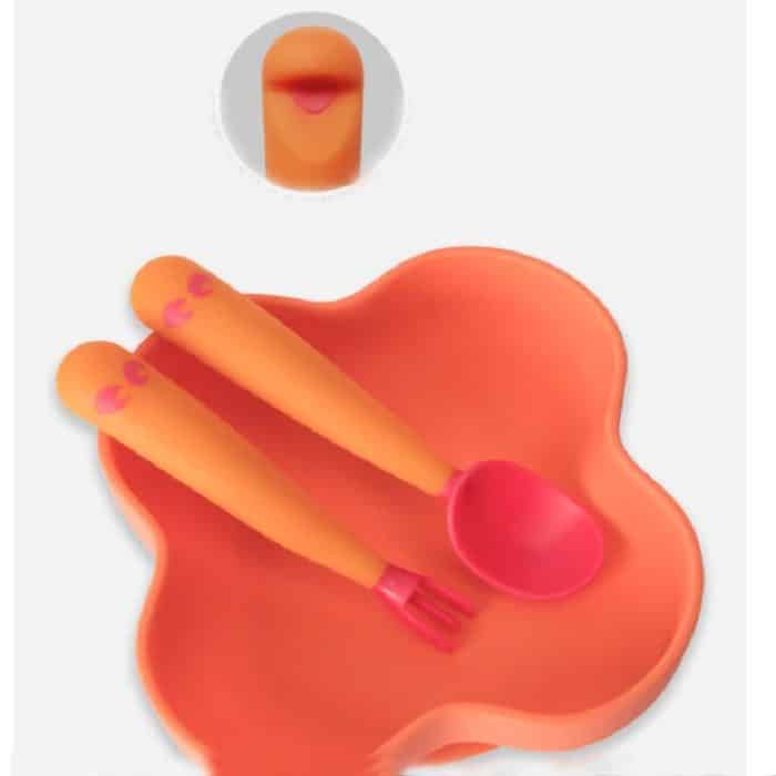 Baby lernt Essen, Biegetraining, Ellenbogendrehen, Löffel, Gabel – Bild 3