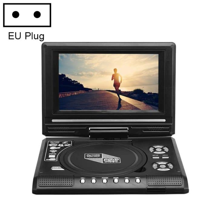 Tragbarer 7,8-Zoll-DVD-Player mit TV-Player, unterstützt SD-/MMC-Karte/Spielefunktion/USB-Anschluss, 7.8 inch EU Plug, 7.8 inch US Plug, 7.8 inch UK Plug, 7.8 inch AU Plug – Bild 1