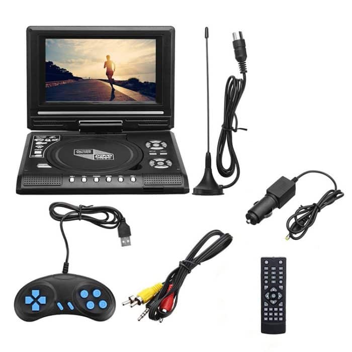 Tragbarer 7,8-Zoll-DVD-Player mit TV-Player, unterstützt SD-/MMC-Karte/Spielefunktion/USB-Anschluss, 7.8 inch EU Plug, 7.8 inch US Plug, 7.8 inch UK Plug, 7.8 inch AU Plug – Bild 4