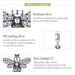 S925 Sterling Silber Bee Story Charm DIY Perlen Armband Zubehör – Bild 3