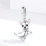 925 Sterling Silber Anhänger Hund Chihuahua Charm DIY Armband Zubehör