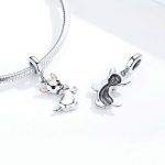 925 Sterling Silber Anhänger Hund Chihuahua Charm DIY Armband Zubehör – Bild 2