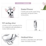 925 Sterling Silber Anhänger Hund Chihuahua Charm DIY Armband Zubehör – Bild 5