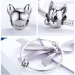 S925 Sterling Silber Animal Series Bulldog Perlen – Bild 5