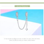 925 Sterling Silber Liebe Herz Sicherheit Kette Charms Stopper Anhänger Frauen Armbänder DIY Schmuck – Bild 3