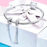 925 Sterling Silber Liebe Herz Sicherheit Kette Charms Stopper Anhänger Frauen Armbänder DIY Schmuck – Bild 7