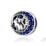 925 Sterling Silber Blue Moon Cat Perlen DIY Schmuck