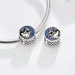 925 Sterling Silber Blue Moon Cat Perlen DIY Schmuck – Bild 3
