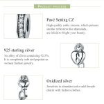 S925 Sterling Silber stapelbare herzförmige Sicherheitskette – Bild 4