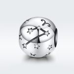 S925 Sterling Silber Zwölf Sternbilder Perlen DIY Armband Zubehör Schmuck Silber Perlen – Bild 2