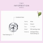 S925 Sterling Silber Zwölf Sternbilder Perlen DIY Armband Zubehör Schmuck Silber Perlen – Bild 4