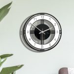 Heimdekoration, runde kreative Wanduhr, Wohnzimmer, Schlafzimmer, transparente Acryl-Retro-Uhr, CC034