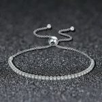 Liebevolle S925 Sterling Silber Armband verstellbare Frauen Armband – Bild 3