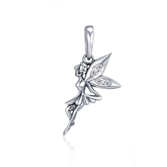 TBD04267668.jpg 925 Sterling Silber Flower Fairy Dangle Anhänger Frauen DIY Armbänder Halsketten Zubehör – Bild 1