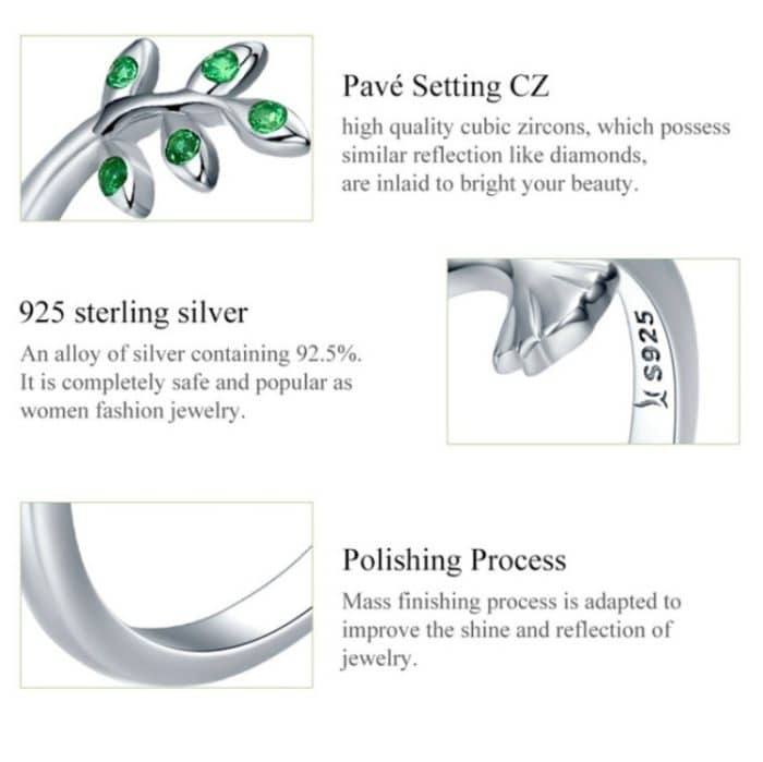 Kolibri-Gruß-Eröffnungs-weiblicher Sterling-Silber-Ring – Bild 6