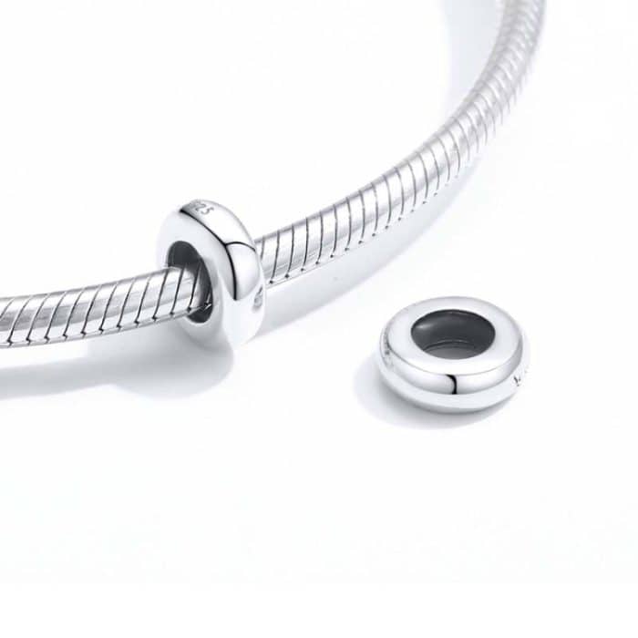 925 Sterling Silber einfache Perlen DIY Armband Schmuck Zubehör – Bild 3