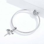 S925 Sterling Silber Anhänger Kreuz Dämon Auge DIY Armband Charme – Bild 7