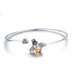 Bee Story S925 Sterling Silber Armband Weibliche Persönlichkeit Diamant Armband