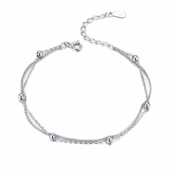 Sterling Silber S925 Frauen Armband Schmuck Platinierter Schmuck Silber Armband – Bild 1