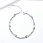 Sterling Silber S925 Frauen Armband Schmuck Platinierter Schmuck Silber Armband – Bild 2