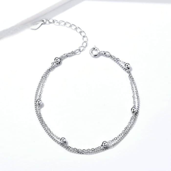 Sterling Silber S925 Frauen Armband Schmuck Platinierter Schmuck Silber Armband – Bild 2