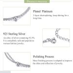 Sterling Silber S925 Frauen Armband Schmuck Platinierter Schmuck Silber Armband – Bild 4