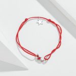 Sterling Silber Red String Armband Koi Star Armband Schmuck