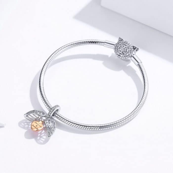 925 Sterling Silber Anhänger kann für immer öffnen Home Charm DIY Armband Zubehör – Bild 8