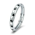 Haustier-Fußabdruck-Ring, S925-Sterlingsilber, Öltropfen-Ring