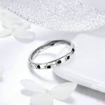 Haustier-Fußabdruck-Ring, S925-Sterlingsilber, Öltropfen-Ring – Bild 4