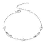 S925 Sterling Silber Gänseblümchen Armband Pflanzenform Armband