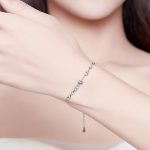 S925 Sterling Silber Gänseblümchen Armband Pflanzenform Armband – Bild 4