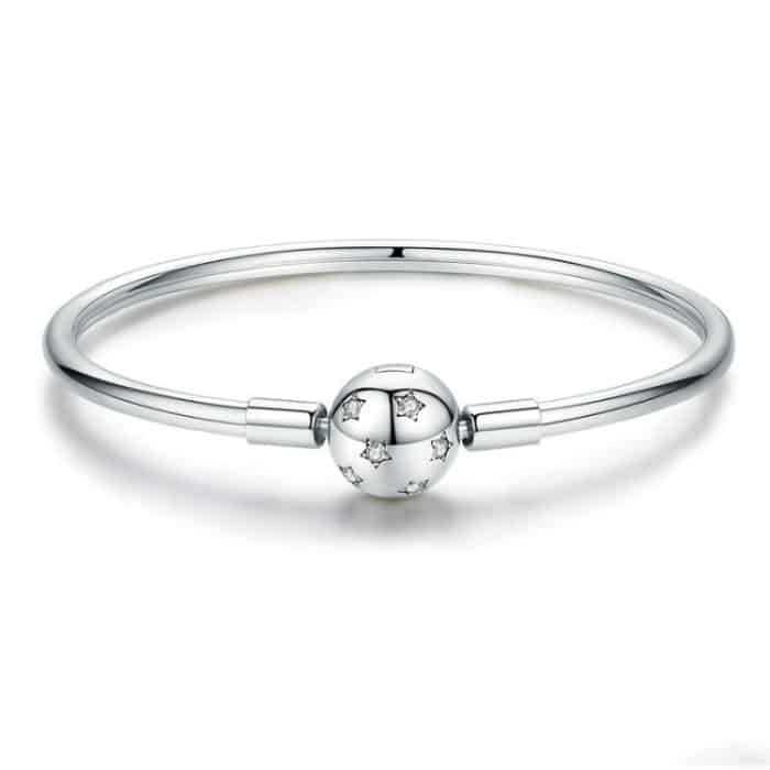 S925 Sterling Silber Stern Armband DIY Perlenarmband – Bild 1