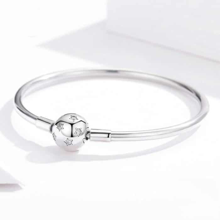 S925 Sterling Silber Stern Armband DIY Perlenarmband – Bild 2